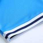 Men Blue Plain Soccer Jersey Football Uniform Set Breathable Quick Drying