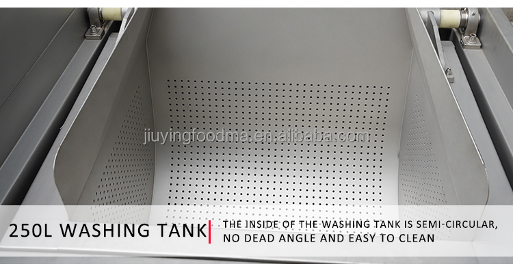 Jiuying 250L Single tank fruit and vegetable cleaning machine with full 304 stainless steel body