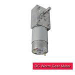12v DC Worm Gear Motor 24v 5-200 RPM Speed Range With RS 555 DC Motor