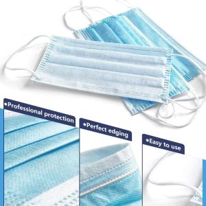 China 3 Ply Dental Surgical 95% Medical Face Mask Nonwoven Disposable wholesale