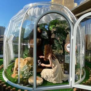 China Sports 6m Geodesic Dome PC Clear Dome House For Party And Events wholesale