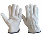 Soft Goatskin Grain Leather Driving PPE Safety Gloves for Construction