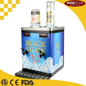 China Luxury Double Chilled Shot Dispenser With Decorative 4 Color Side Stickers wholesale