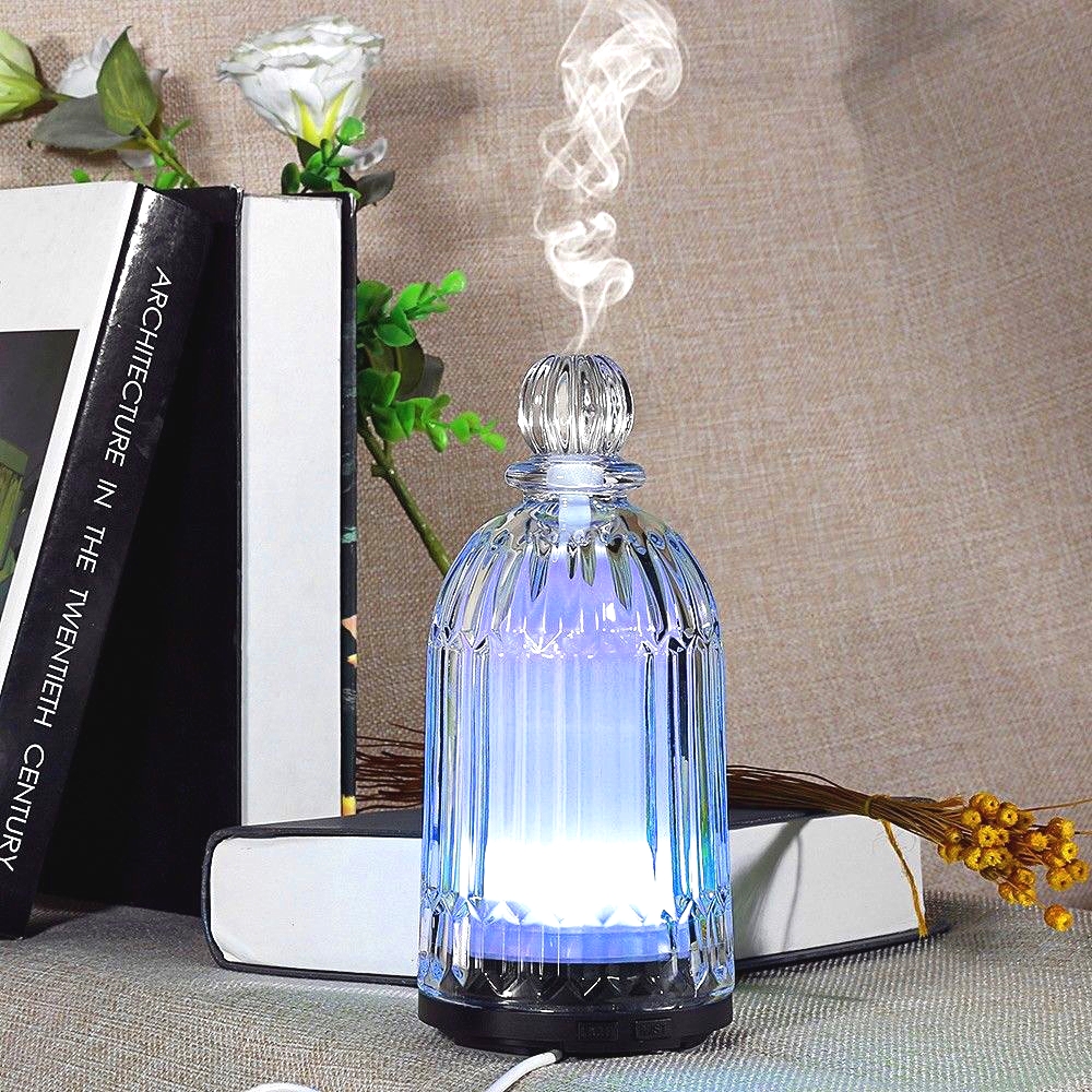 HOMEFISH OEM Dropshipping Multicolored 120ml Glass Humidifier Essential Oil Diffuseur Scent Diffuser Machine