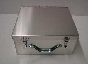 China Aluminum plate tool box with handle wholesale