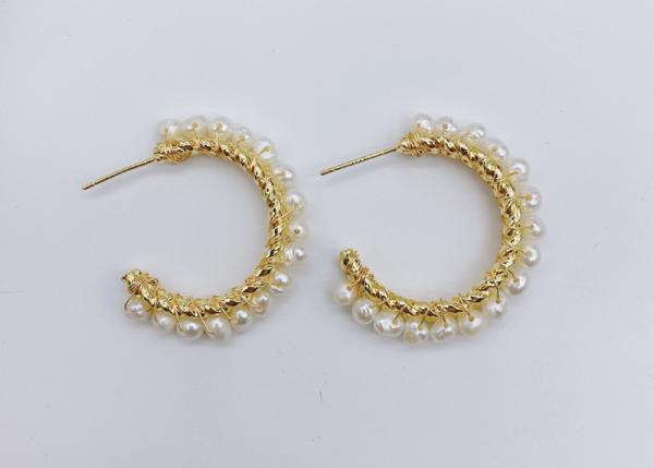 Luxury Baroque Bride Earring For Women Euramerican Palace Vintage Pop Pearl