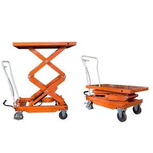 China Mobile 300kg Double Scissor Lift Tables 39.76inx20.47in Max Height 62.40in wholesale