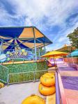 Industrial Fiberglass Water Slides Theme Park Equipment , Customized Flatform
