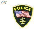 United States Police Embroidered Patch Twill Background Fabric Iron On Type