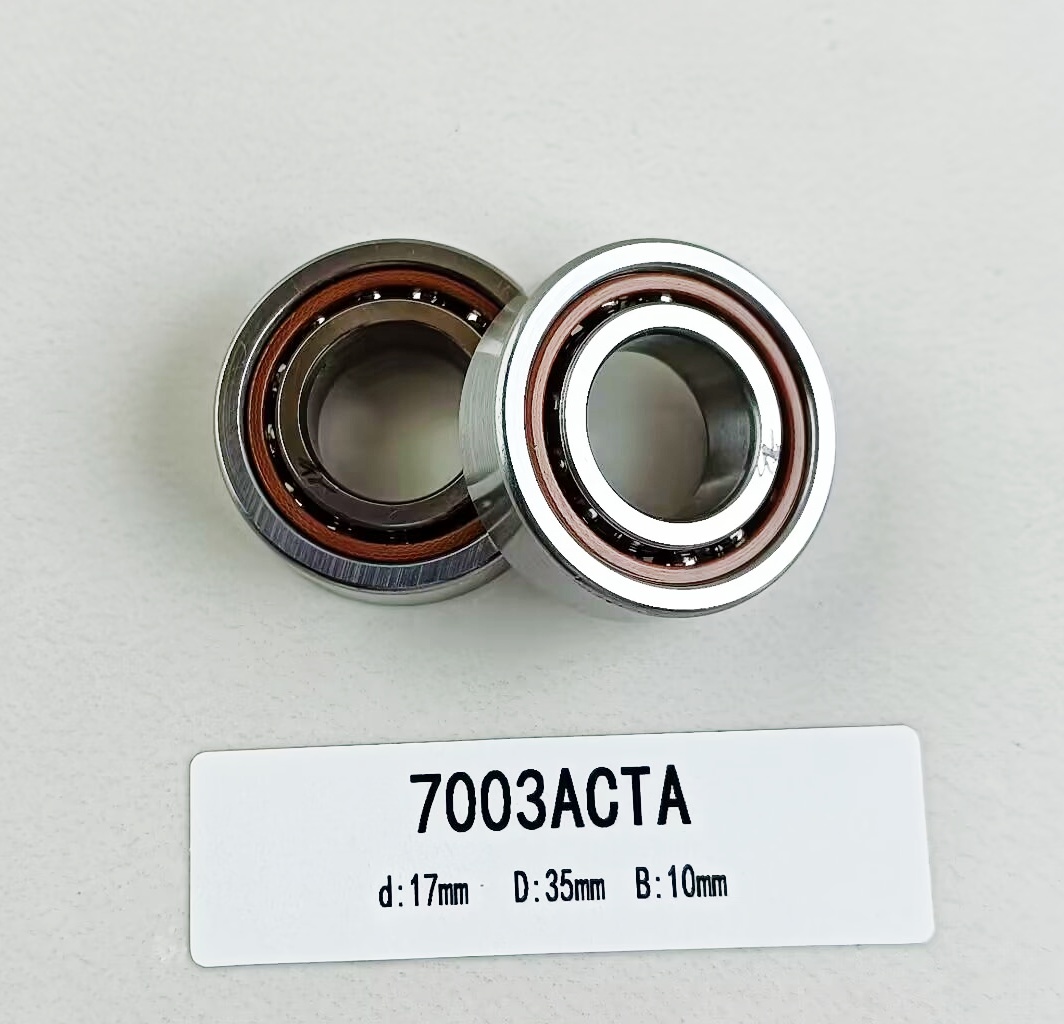 Ball Bearing 7003AC Angular Contact Structure for Automotive Machinery 17*35*10mm