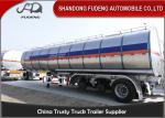304 Stainless Steel 15000 Gallon 35000L Diesel / Gasoline Tank Trailer With 12