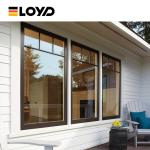 Industrial Grid Fixed Aluminum Window Loft Style High Security