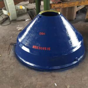 China Mn13Cr2 Blue Mantle Concave High Manganese Crusher Spare Parts wholesale