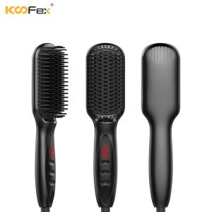 China 230 Degree Heated Hair Straightening Comb , Ultralight ROHS Hot Air Styling Brush wholesale