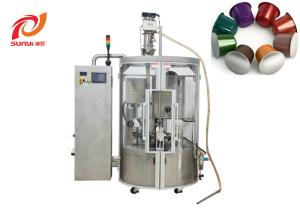 China Fully Automatic Aluminum Foil Nespresso Coffee Capsule Filling Sealing Machine wholesale