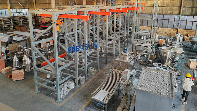 Industrial Big Bag Unloading System Bulk Bag Discharger Station For Calcium Powder
