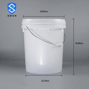 China SIDUN Paint 5 Gallon Bucket With Lid White Anti Shrink wholesale