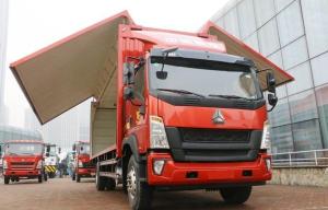 China 2012 Year Used Heavy Duty Trucks 4×2 Drive Mode HOWO Brand Van Body Cargo Box wholesale