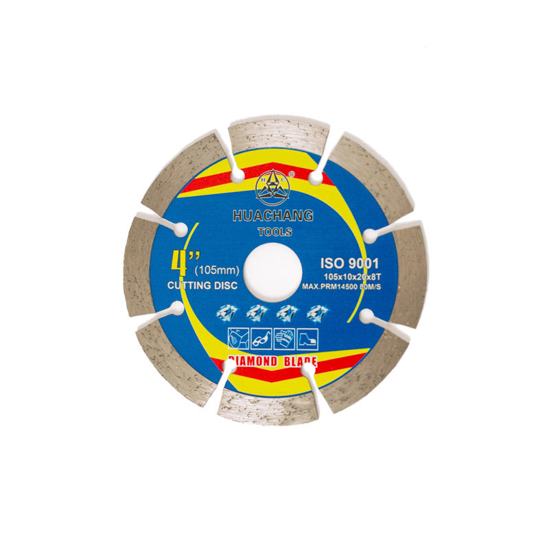 High Quality 4.5 Inch 105×1.2/1.8×10×20×8T Concrete Diamond Blade Hot Press For General Purpose , Stone And Concrete