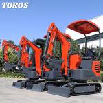 Residential Commercial 1.2 Tonne Excavator Mini Crawler Digger Customized
