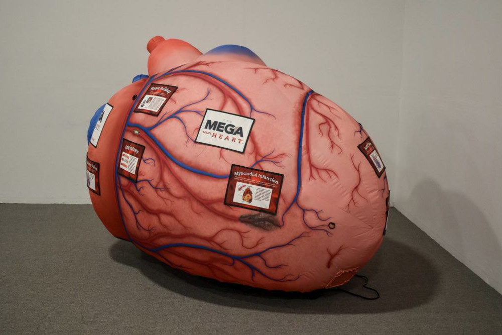 Inflatable Human Organs Giant Brain Heart Lungs For Teaching Medical Activities Display