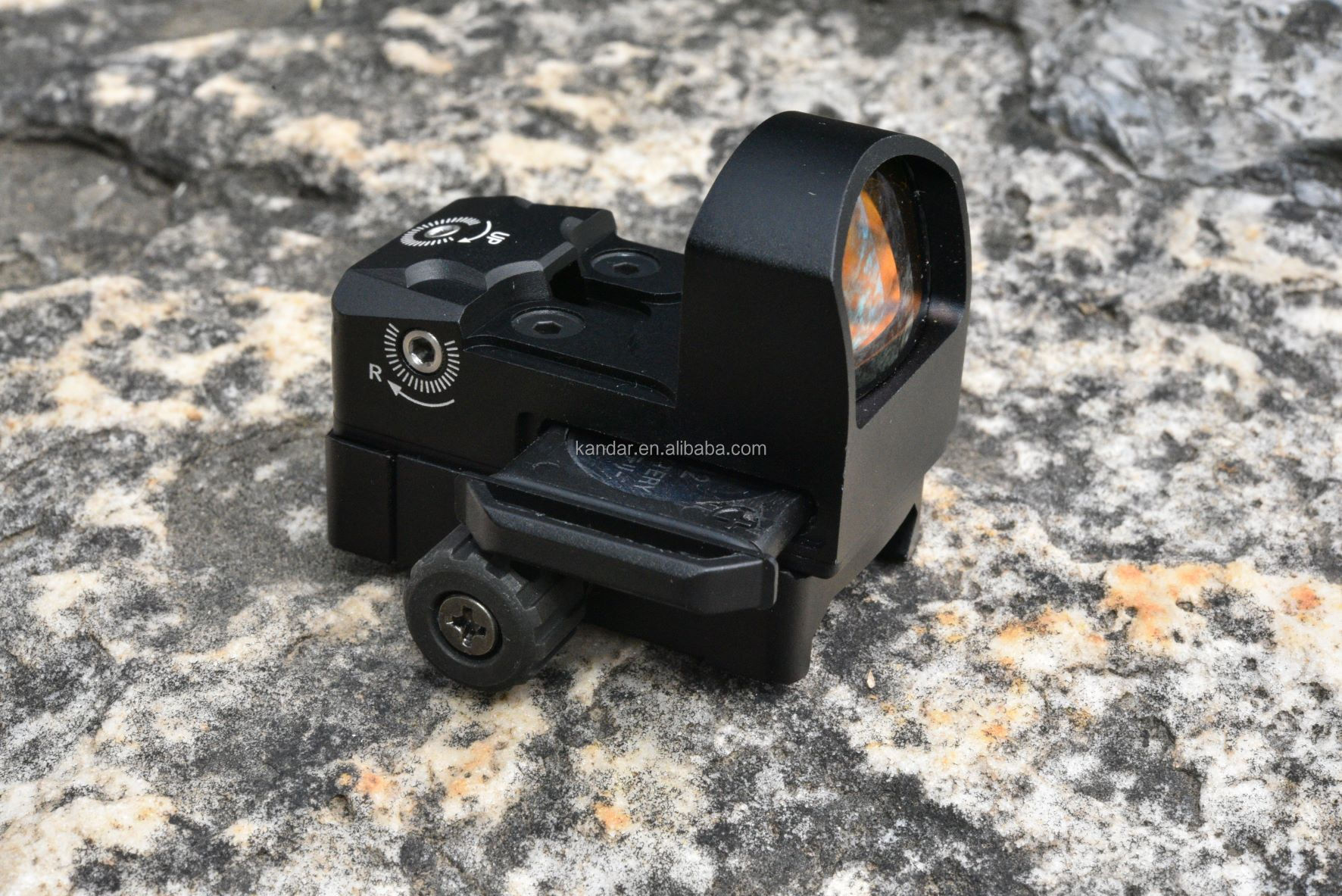 KANDAR IPX7 Waterproof 1x17x24 Reflex Red Dot Sight with Maximum Output Power 5MW