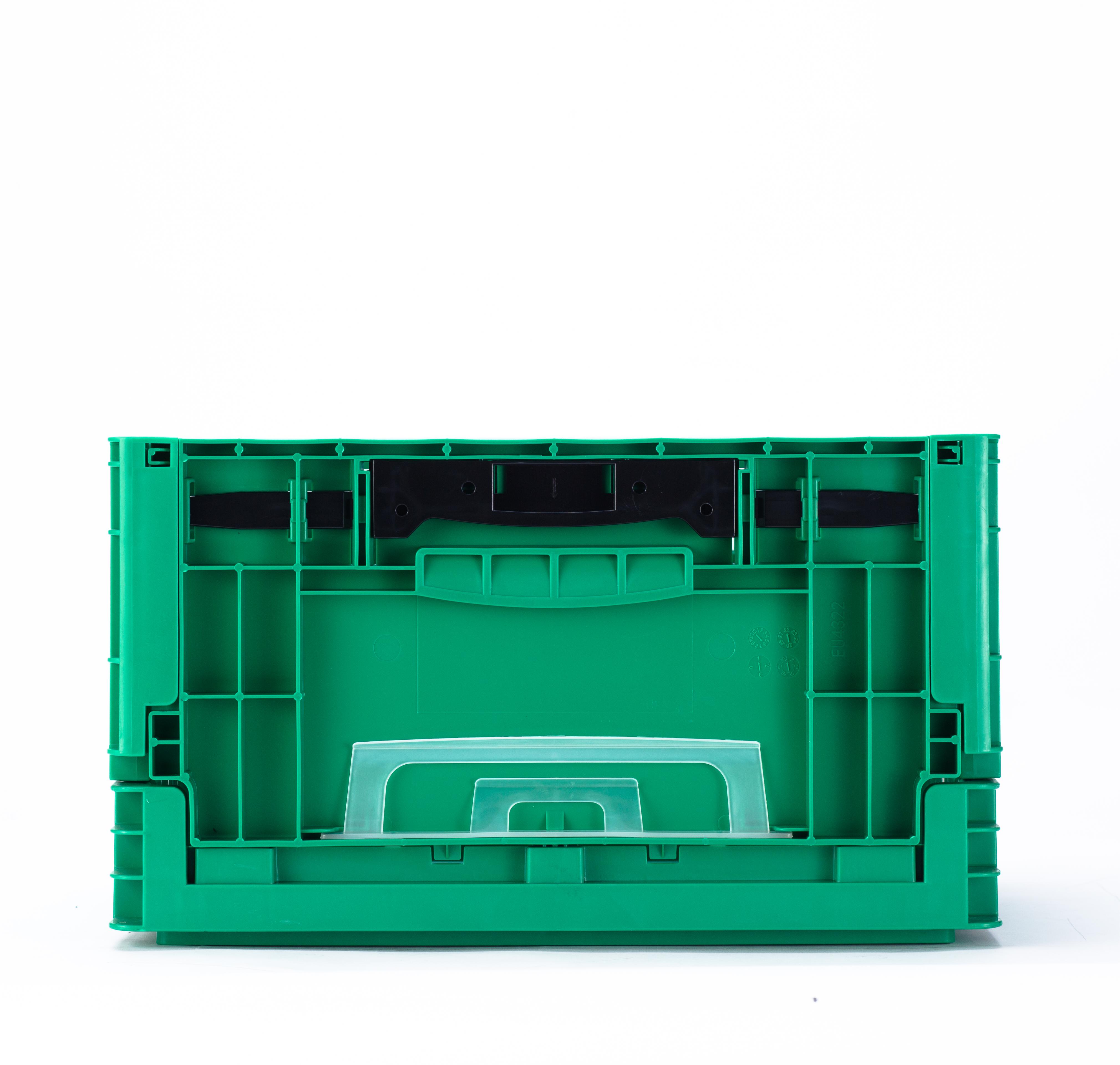 Collapsible EU Crate for Parts Logistic 400x300x230mm Customized Color Foldable Box