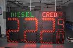 8 Level Auto Dimming Petrol Oil Led Price Sign 60 Inch Gas Station Boards
