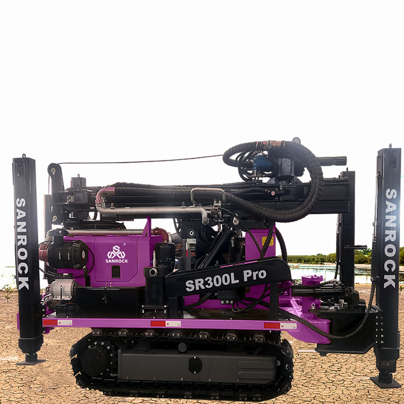 Hydraulic Crawler Drilling Rig Rotary Borehole 300 Meters Water Well Drilling Rig