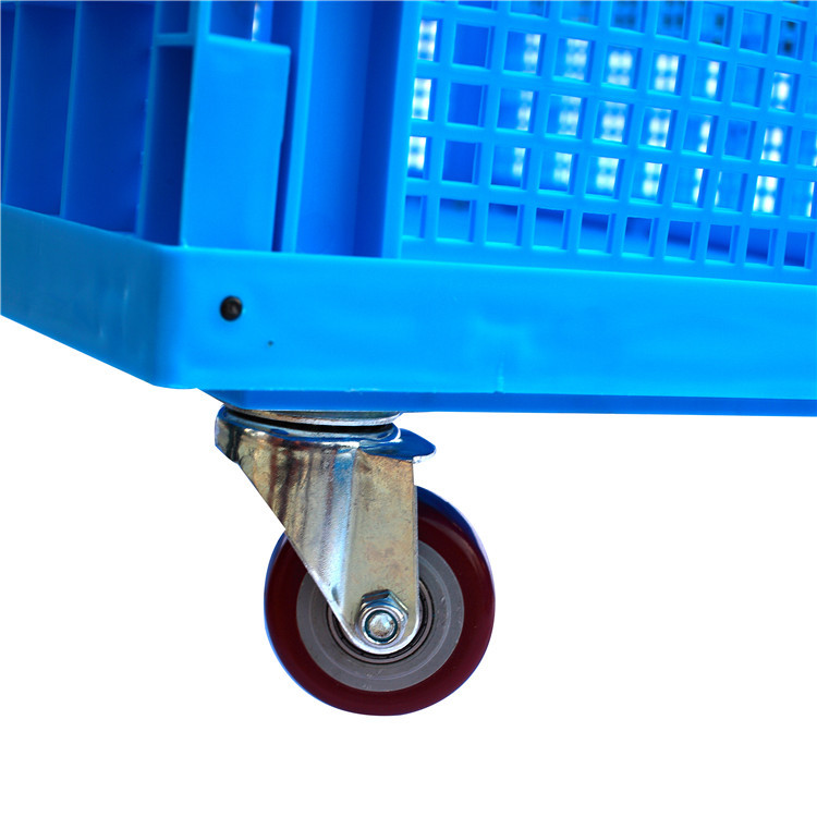 Large 800 mm Plastic Collapsible Crates With 4sets Casters Option