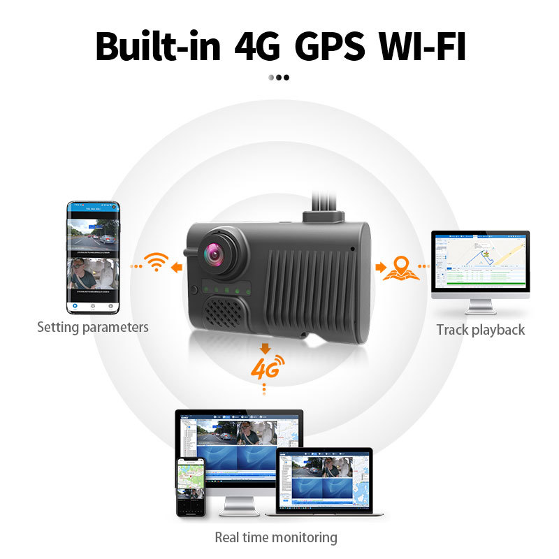 1080P Dual Lens Vehicle DVR with 4G GPS and ADAS