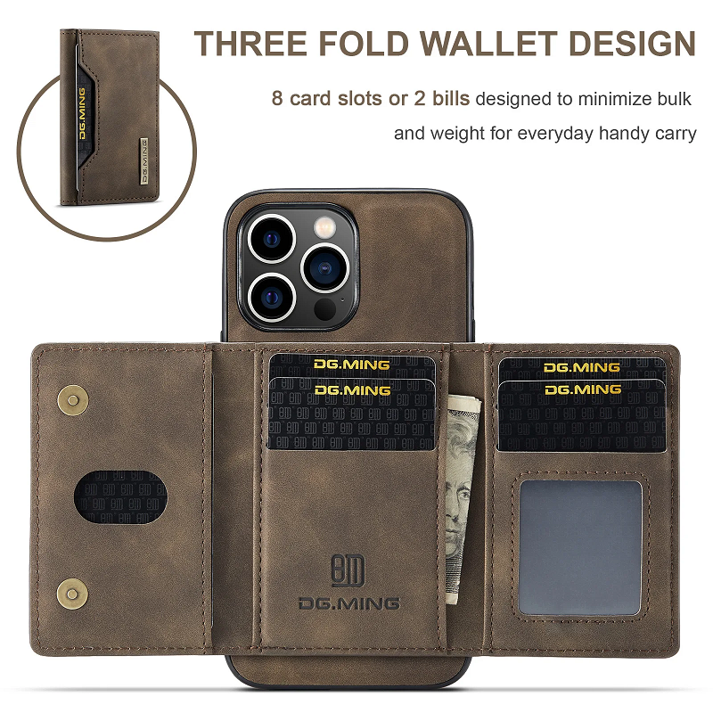 2 in 1 Magnetic Cell Phone Case for IPhone 14 15 Pro Max Customized Logo DG. ming