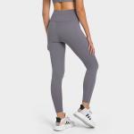 Athletic Ladies Pocket Yoga Pants High Waist Running Tights Breathable Elastic