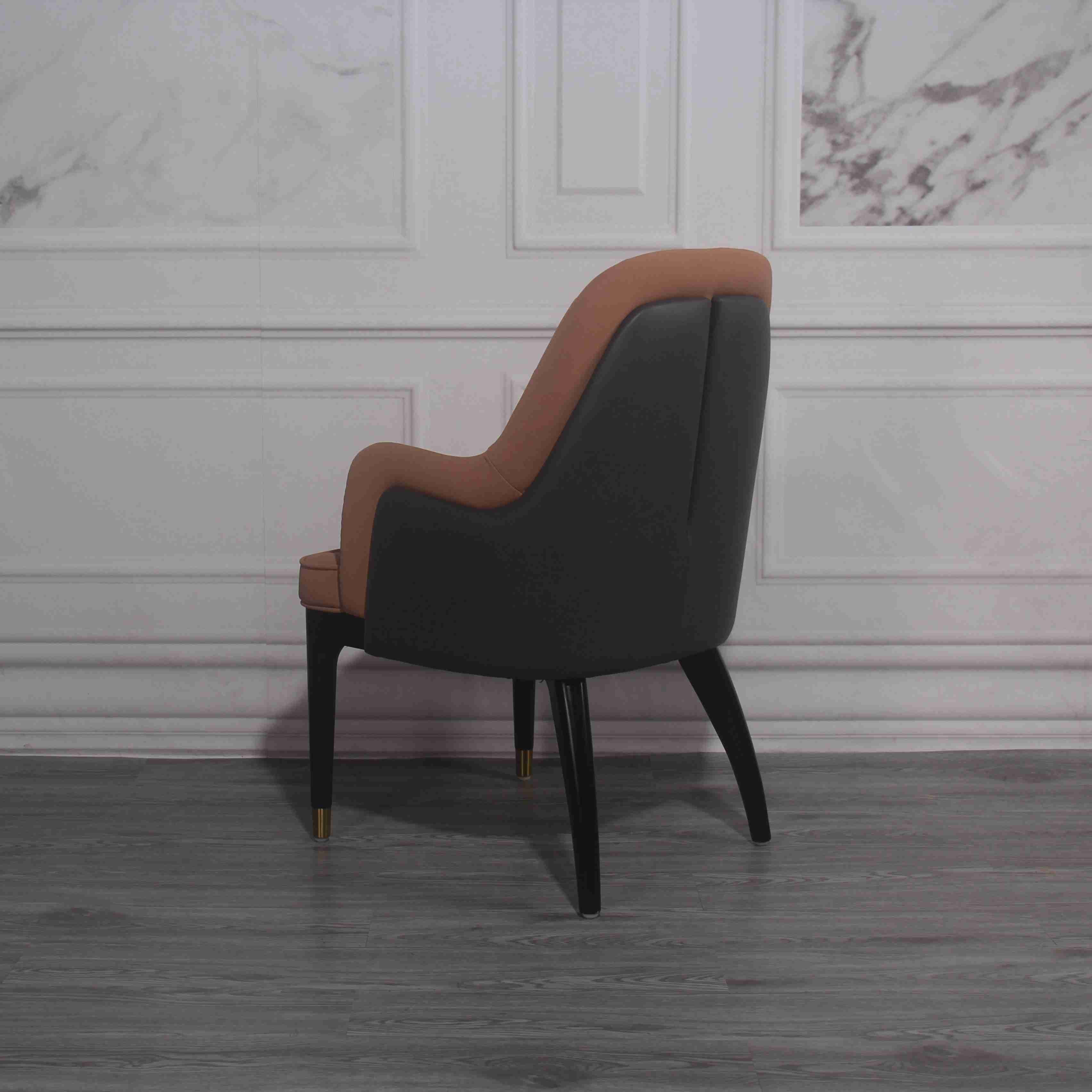 Thick Soft Velvet Fabric Dining Chair SUS201 With Elastic Sponge