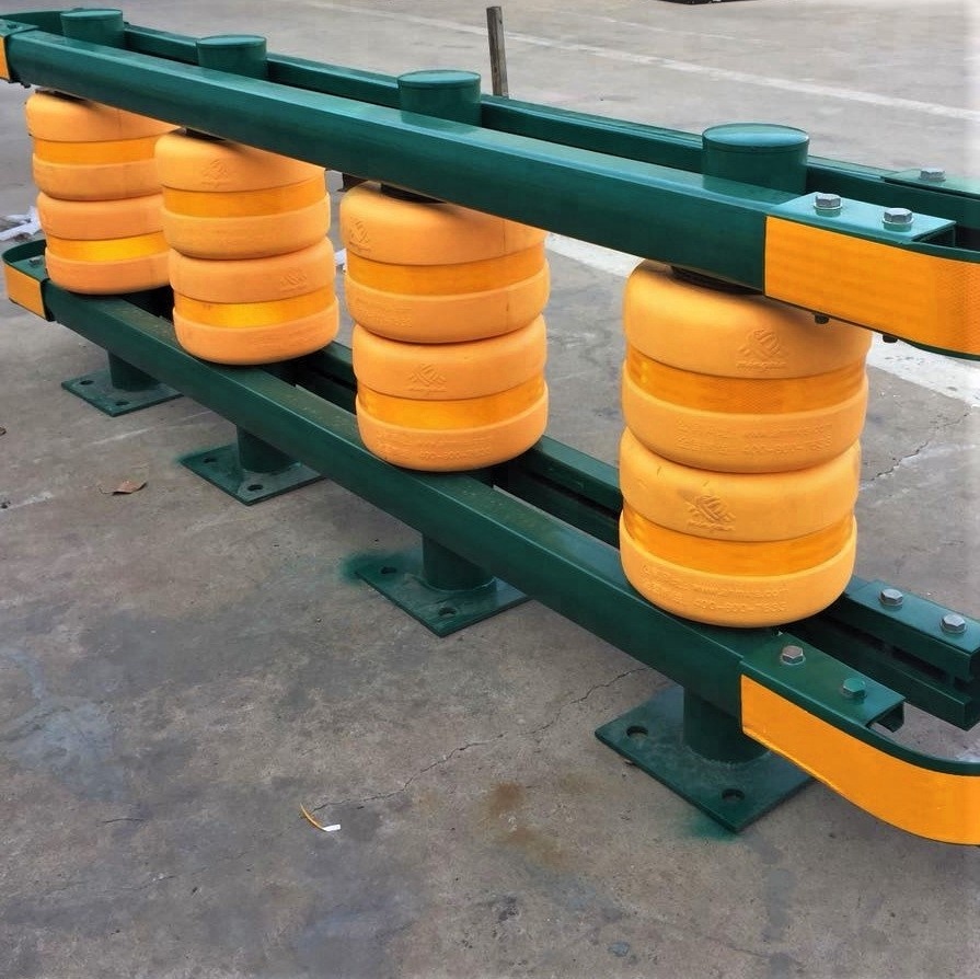 Custom Color Metal 2 Bending Stainless Steel Highway Roller Barrier for Traffic Safety