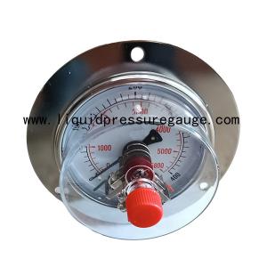 China Back Mount 5800psi Magnetic Pressure Gauge With Brass Internal wholesale