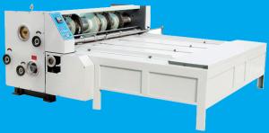 China Automatic Chain Feeding Sticker Printer Slotter Machine Of Paperboard wholesale