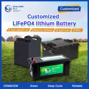 China LiFePO4 Lithium Battery 48V 72V 96V 40AH 200AH 300AH 400AH Rechargeable EV Golf Cart OEM ODM Lithium Ion Battery wholesale