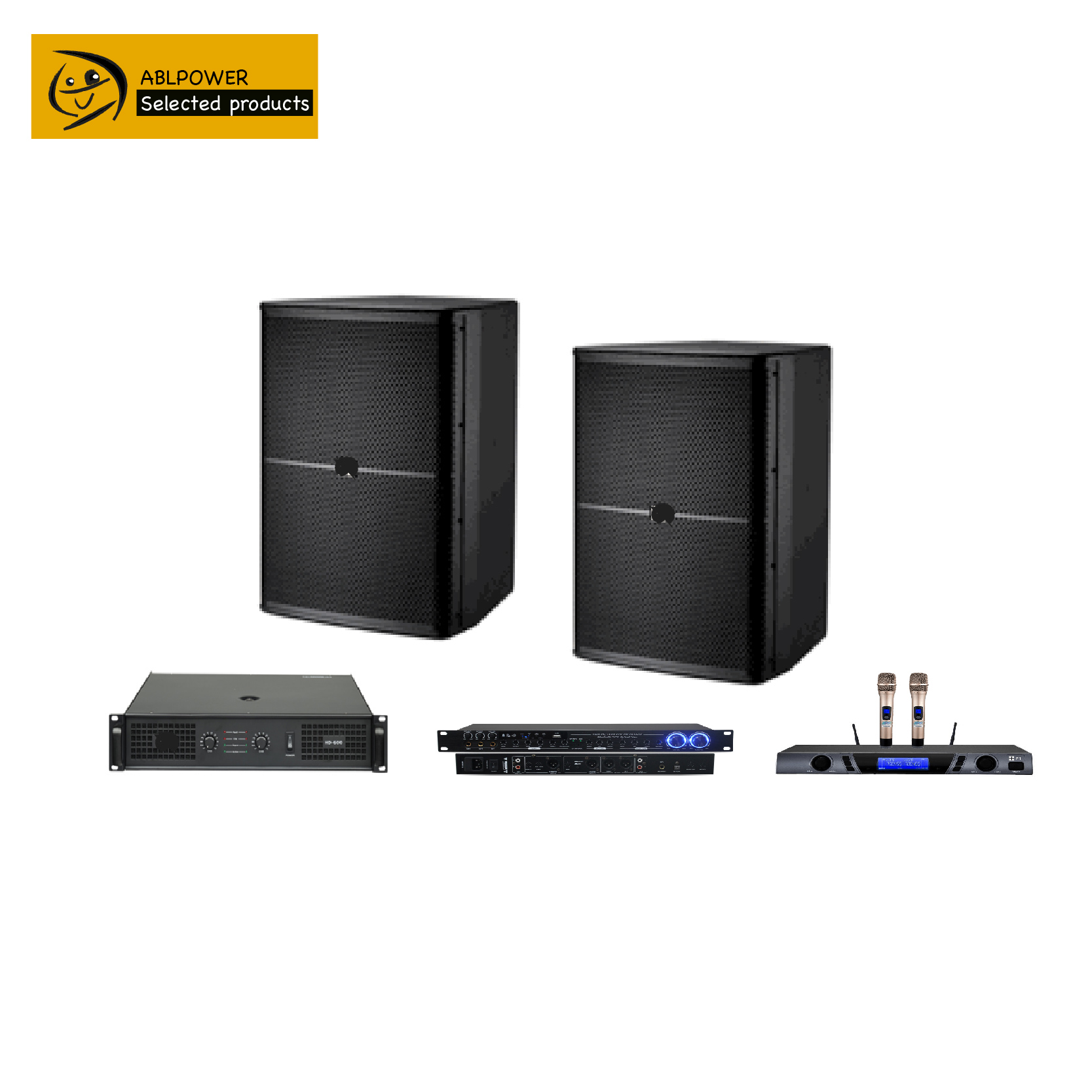 350W Professional Stereo Digital Echo Karaoke Mixer Power Amplifier