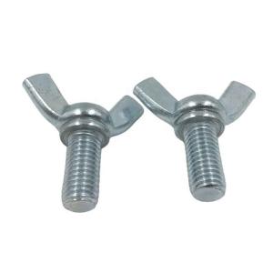China 304 Stainless Steel Hex Head Bolts Carbon Steel Wing Nut Screw Bolt M3-M10 wholesale