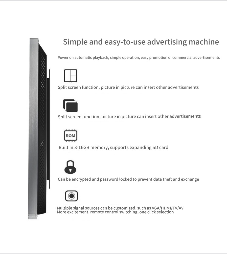 UHD 4K 65 Inch Infrared Touch Screen Video Wall Panels For Advertising