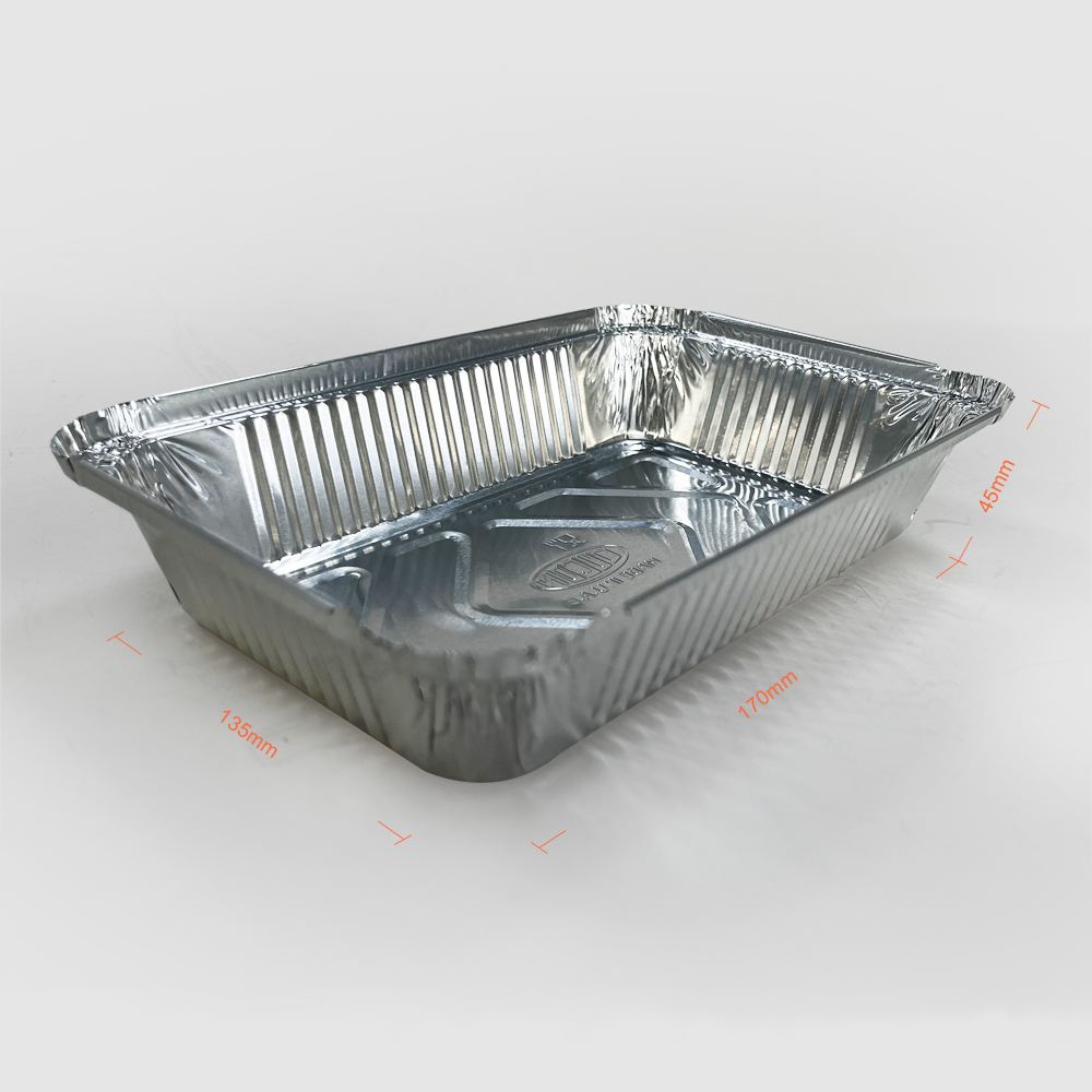 Takeout Lunch Tableware Container Aluminum Foil Pans for BBQ Tray and Food Packaging