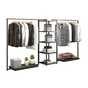 China Shop Readymade Garment Display Racks For Store Wall Mounted Clothing wholesale