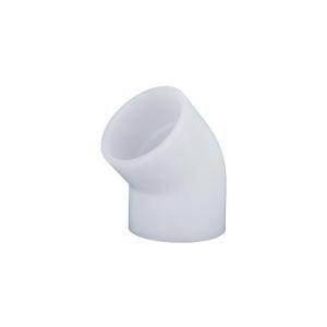 China PVDF Pipe Fitting Abrasive Resistance Plastic Pipe Bend 45 Degree Elbow wholesale