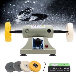 China Double Head Foredom Polishing Bench Lathe Tabletop 0-7000rpm wholesale