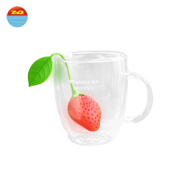 Pretty Strawberry Cool Tea Strainers