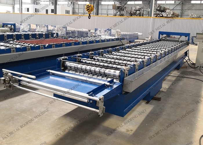 3P Corrugated Iron Sheet Making Machine 8000kg Metal Roof Roll Forming Equipment