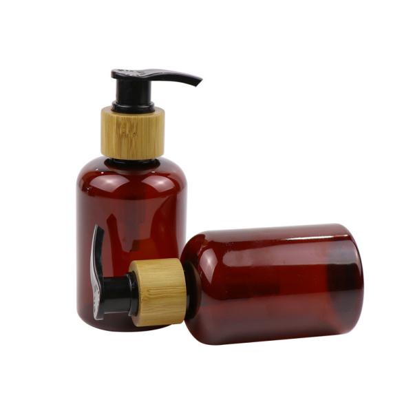 Red Brown PET 8 16 32 Oz Empty Shampoo Bottles With Pump Dispenser