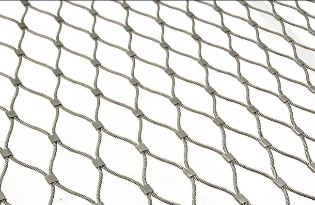 3.0mm Wire Balustrade Mesh 50*50mm Stainless Steel Wire Rope Mesh