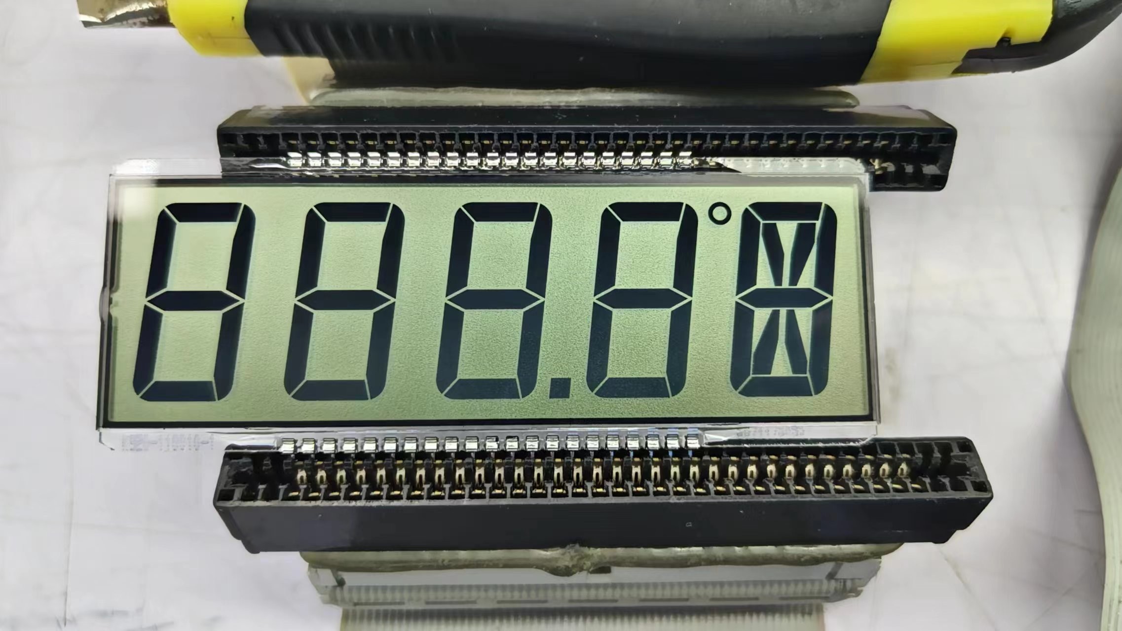 Chinese Manufacturer TN 7 Segment LCD Display Monochrome Transimissive Module Transparent Character For Thermostat